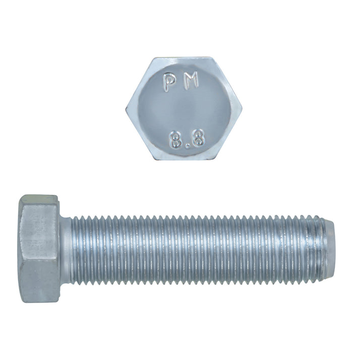 H. Paulin (680) 009-161 Paulin M12-1.50 x 50mm Metric Hex Head Cap Screws CL 8.8 Fine Zinc DIN961 FT 1 Pc