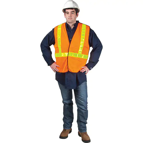 5-Point Tear-Away Traffic Safety Vest Material - SEF097
