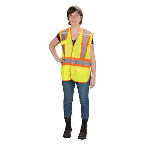 CSA Compliant High Visibility Surveyor Vest Material - SEK235