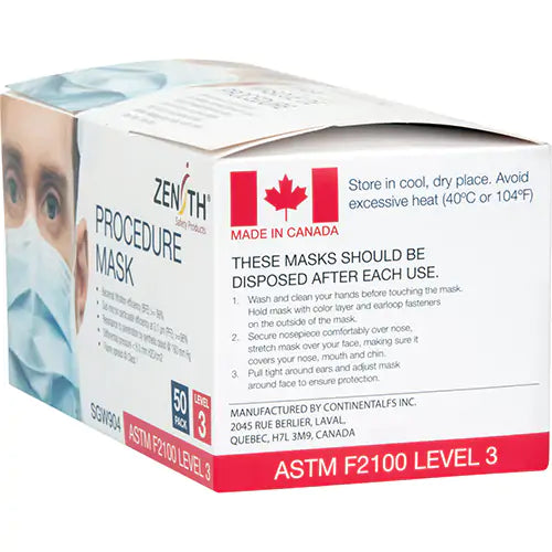 Disposable Procedure Face Masks, ASTM F2100 Level 3 - SGW904