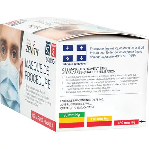Disposable Procedure Face Masks, ASTM F2100 Level 3 - SGW904