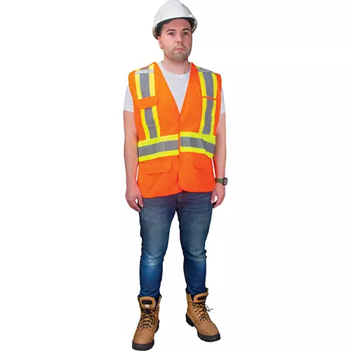 CSA-Compliant High-Visibility Surveyor Vest Material - SGZ630
