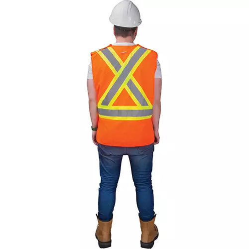 CSA-Compliant High-Visibility Surveyor Vest Material - SGZ630