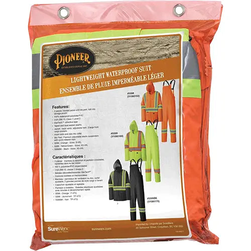 5598 Lightweight Waterproof Rain Suit Material - V1080150-M