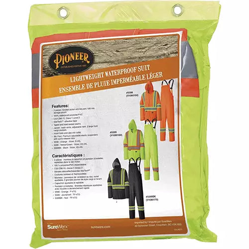 5599 Lightweight Waterproof Rain Suit Material - V1080160-L