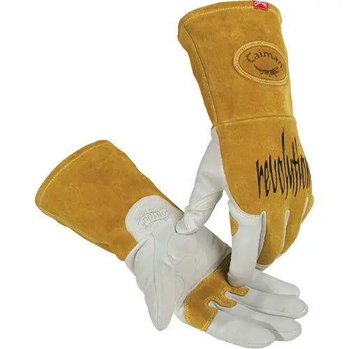 Caiman® Premium TIG/MIG Welder's Gloves with FR Insulated Split Cowhide Back Inner Lining - GP1868/L