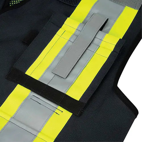 6679 High-Visibility Antimicrobial Mesh-Back Surveyor Vest Material - V1012070-L