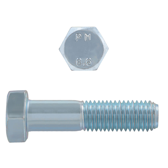 H. Paulin (680) 608-526 Paulin M20-2.50 x 70mm Metric Hex Head Cap Screws CL 8.8 Coarse Zinc DIN931 PT 25 Pcs