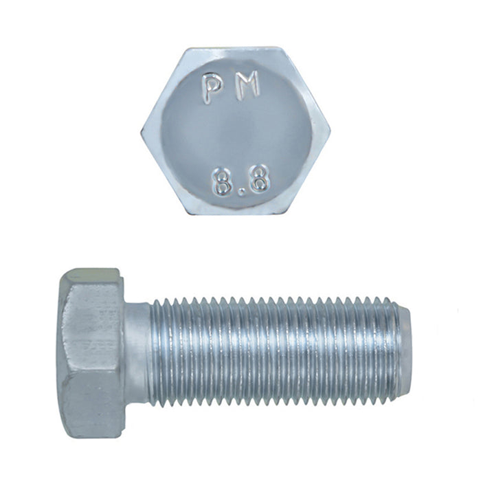 H. Paulin (680) 610-366 Paulin M10-1 x 20mm Metric Hex Head Cap Screws CL 8.8 Extra Fine Zinc DIN961 FT 25 Pcs