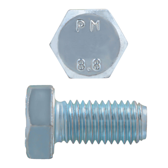 H. Paulin (680) 608-436 Paulin M14-2.00 x 25mm Metric Hex Head Cap Screws CL 8.8 Coarse Zinc DIN933 FT 25 Pcs