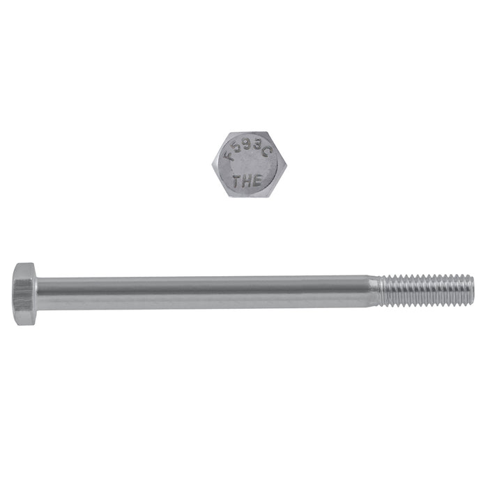 H. Paulin 5000-459 Paulin 5/16"-18 x 4" Hex Head Cap Screws 18.8 Stainless UNC PT 25 Pcs