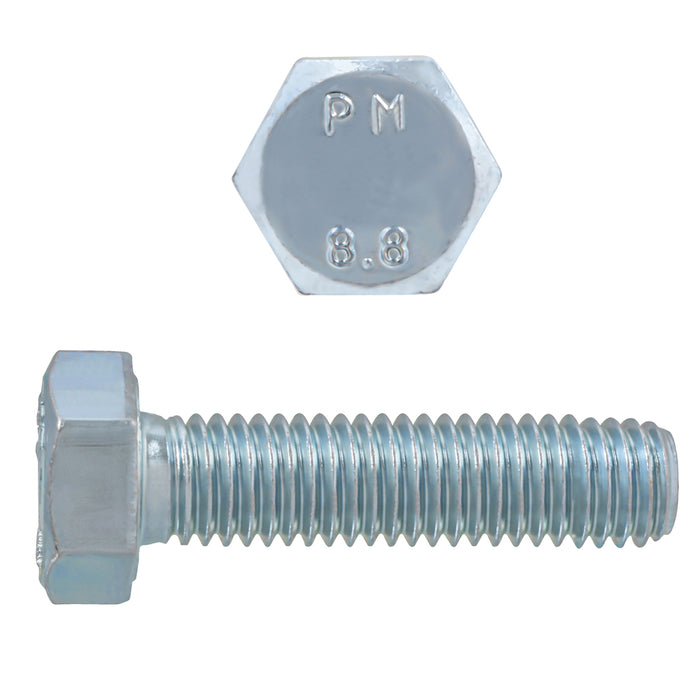 H. Paulin 608-274 Paulin M6-1.00 x 25mm Metric Hex Head Cap Screws CL 8.8 Coarse Zinc DIN933 FT 100 Pcs