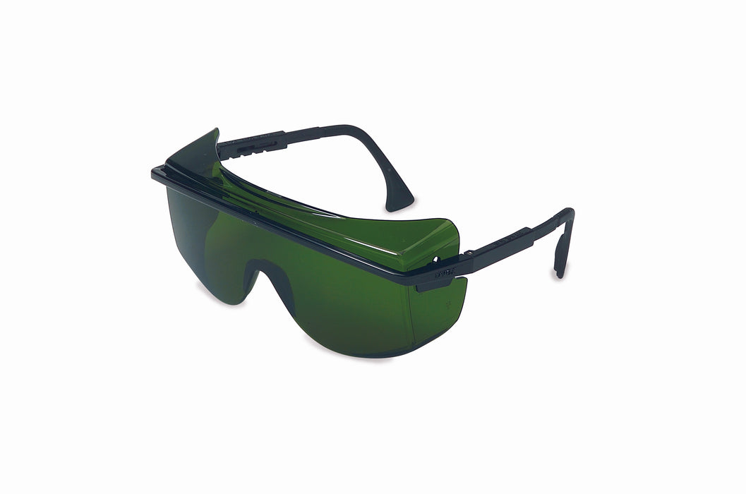 North Safety (399) S2508 Honeywell Uvex Astrospec® 3001 Black Safety Glasses With Shade 3.0 Anti-Scratch/Hard Coat/Infra-dura Lens