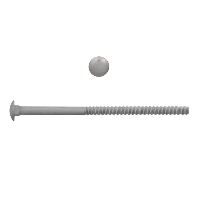 H. Paulin B852-607 Paulin 1/2"-13 x 10" Carriage Bolts Galvanized Grade 2 UNC PT 65 Pcs