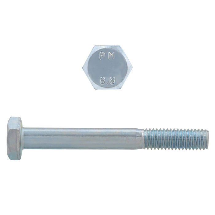 H. Paulin 608-283 Paulin M6-1.00 x 60mm Metric Hex Head Cap Screws CL 8.8 Coarse Zinc DIN931 PT 100 Pcs