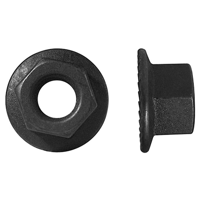 H. Paulin 910-0140 Papco M8-1.25 Metric Flange Nuts Class 10 DIN-6923 Steel Black Oxide 4Pcs