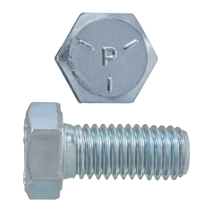 H. Paulin 075-630 Paulin 9/16"-12 x 2" Hex Head Cap Screws Grade 5 UNC Zinc FT 25 Pcs