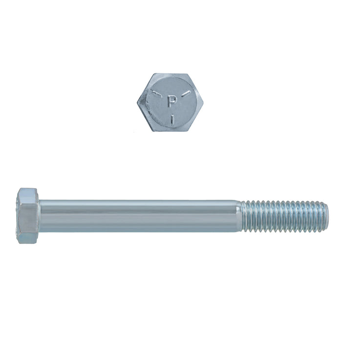 H. Paulin 075-595 Paulin 1/2"-13 x 4-1/2" Hex Head Cap Screws Grade 5 UNC Zinc PT 50 Pcs