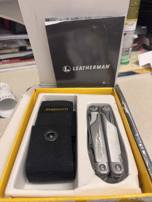 Leatherman (127) 830165 LEATHERMAN SURGE® - STAINLESS STEEL - Multi-Tool- Open Box