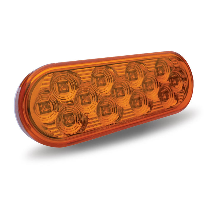 Trux Accessories (737) TLED-OBMA Oval Mirror Amber Stop, Turn & Tail LED (13 Diodes)