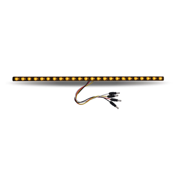 Trux Accessories (737) TLED-SXAP 17" Dual Revolution Amber/Purple LED Strip - Attaches with 3M Tape
