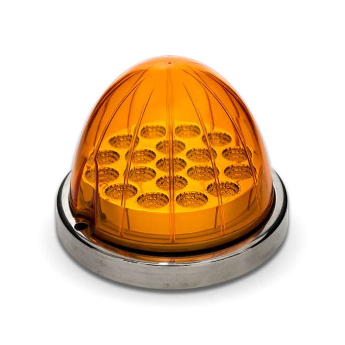 Trux Accessories TLED-WA Amber Watermelon LED with Reflector Cup & Lock Ring (19 Diodes)