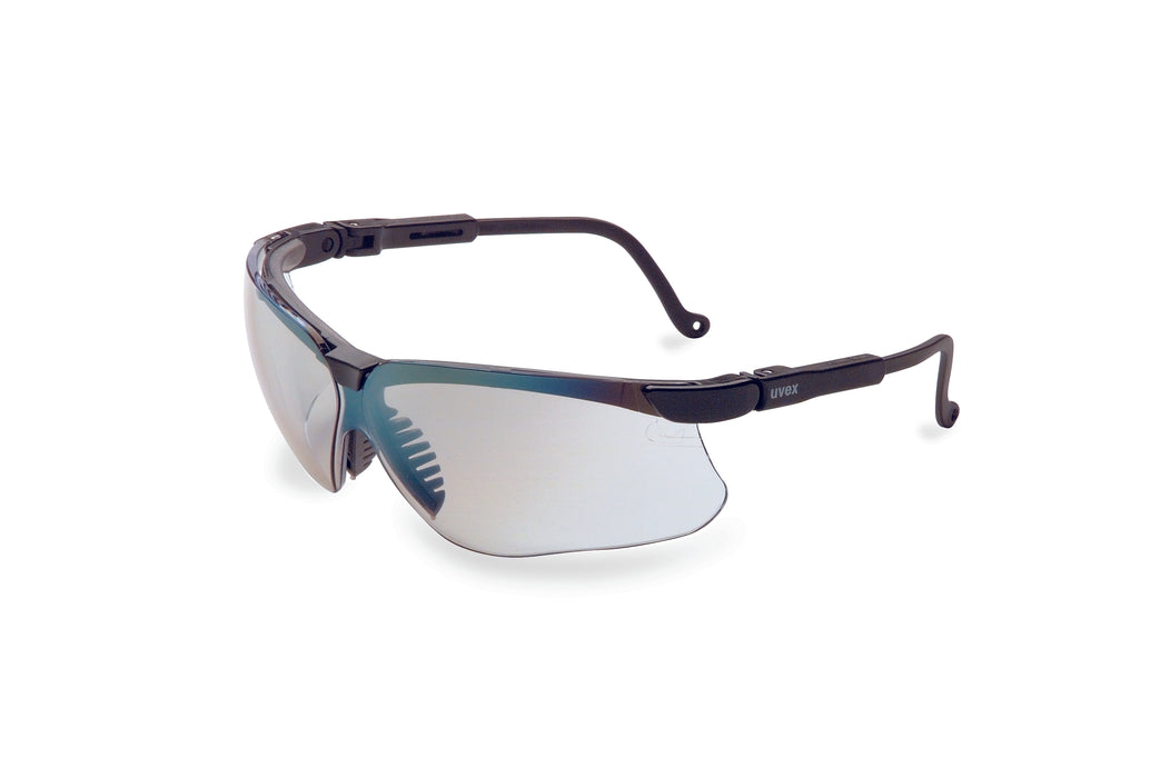 North Safety S3204 Uvex S3204 Genesis Safety Eyewear, Black Frame, SCT-Reflect 50 Ultra-Dura Hardcoat Lens