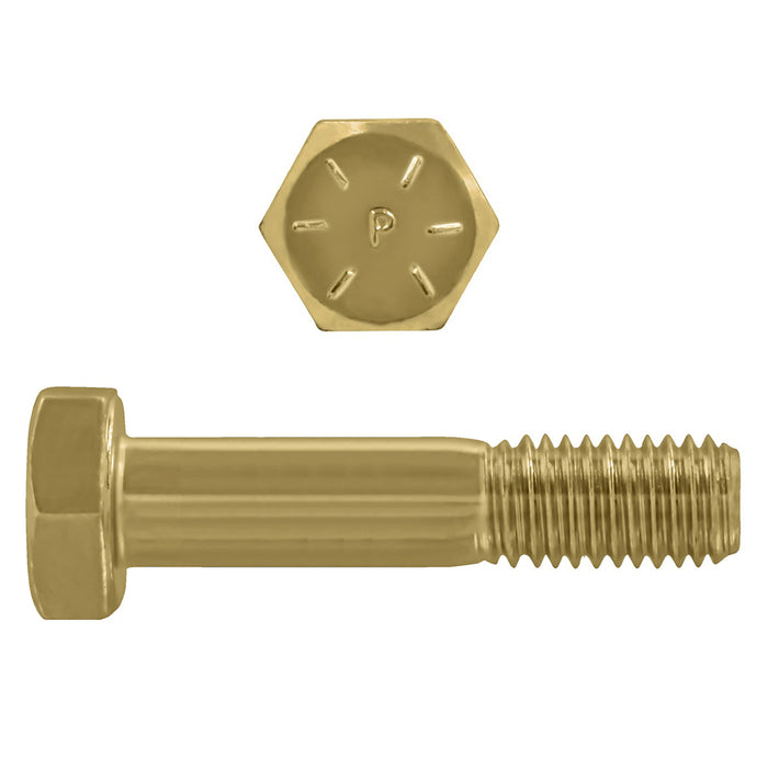 H. Paulin B079-500 Paulin 3/8"-16 x 3" Hex Head Cap Screws Grade 8 UNC Zinc-Yellow PT 325 Pcs