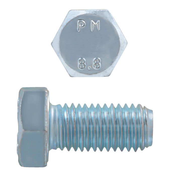 H. Paulin 608-500 Paulin M18-2.50 x 40mm Metric Hex Head Cap Screws CL 8.8 Coarse Zinc DIN933 FT 25 Pcs