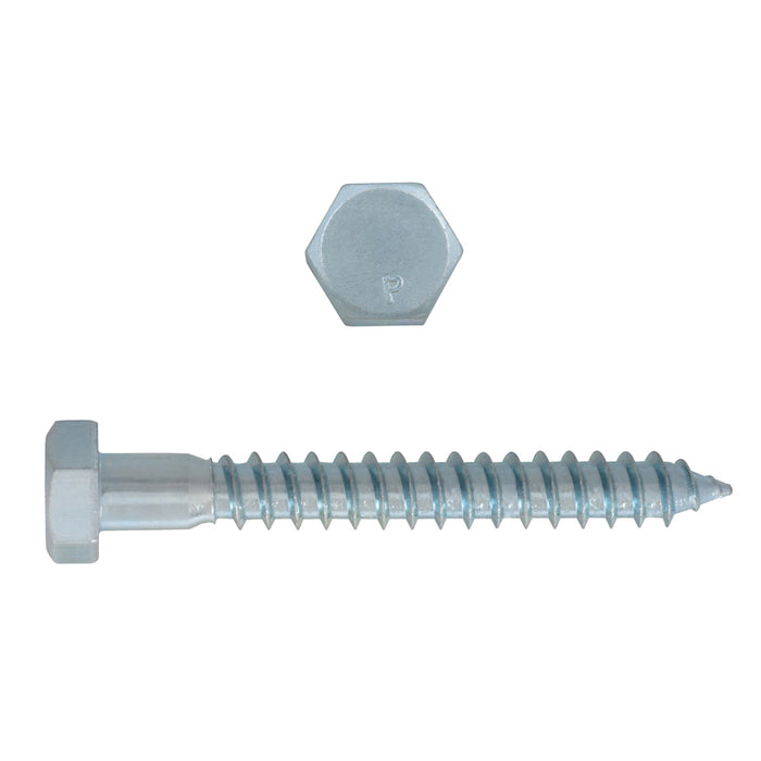 H. Paulin (680) B135-453 Paulin 5/16" x 2-1/2" Hex Lag Bolts Steel Zinc 650 pcs