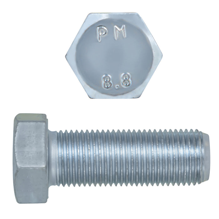 H. Paulin (680) 609-502 Paulin M18-1.50 x 50mm Metric Hex Head Cap Screws CL 8.8 Fine Zinc DIN961 FT 25 Pcs