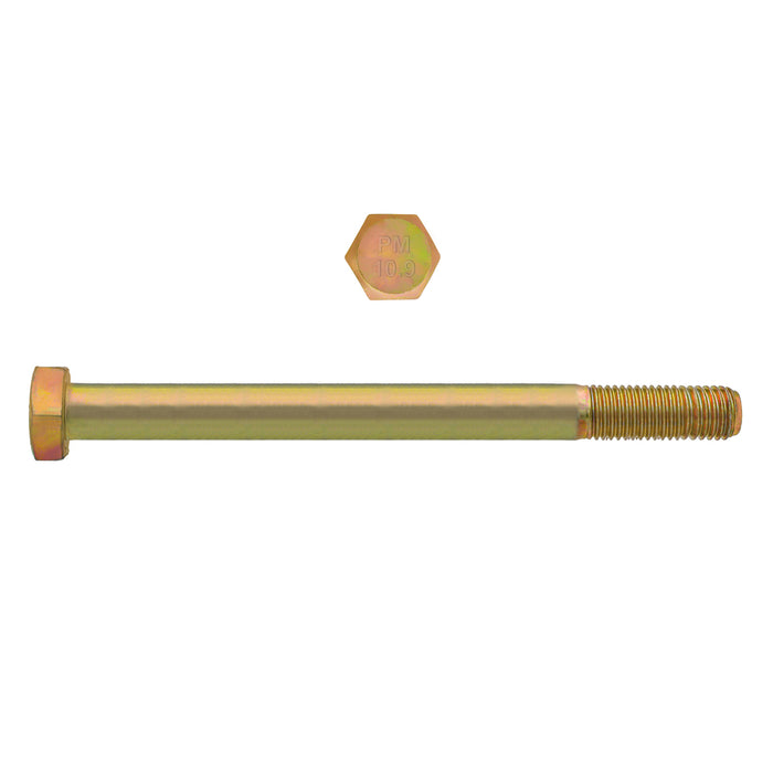 H. Paulin (680) 613-478 Paulin M16-2.00 x 120mm Metric Hex Head Cap Screws CL 10.9 Coarse Zinc-Yellow DIN931 PT 25 Pcs