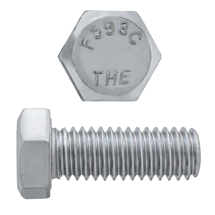 H. Paulin 5000-489 Paulin 3/8"-16 x 1" Hex Head Cap Screws 18.8 Stainless UNC FT 100 Pcs