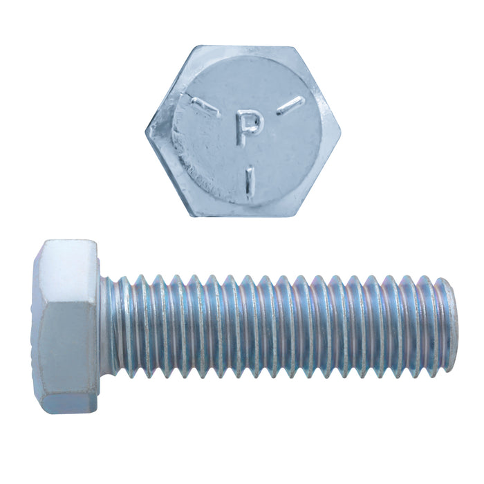 H. Paulin 075-491 Paulin 3/8"-16 x 1-1/4" Hex Head Cap Screws Grade 5 UNC Zinc FT 100 Pcs
