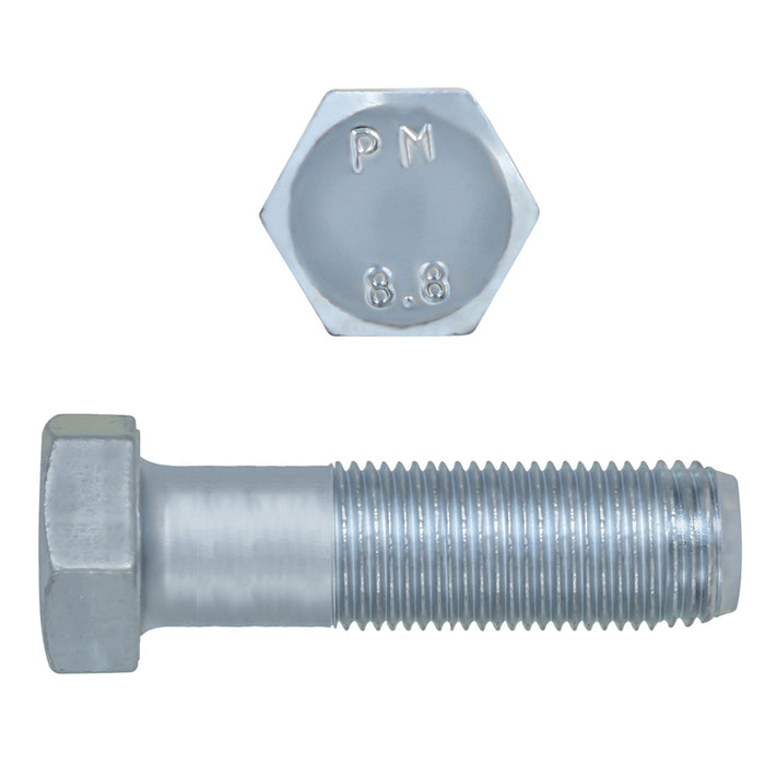 H. Paulin (680) 609-442 Paulin M14-1.50 x 50mm Metric Hex Head Cap Screws CL 8.8 Fine Zinc DIN960 PT 25 Pcs