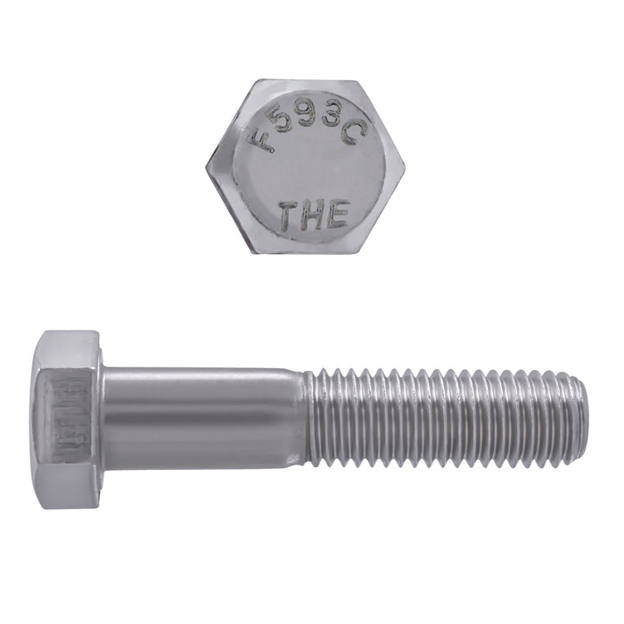 H. Paulin (680) 5000-679 Paulin 5/8"-11 x 3" Hex Head Cap Screws 18.8 Stainless UNC PT 10 Pcs