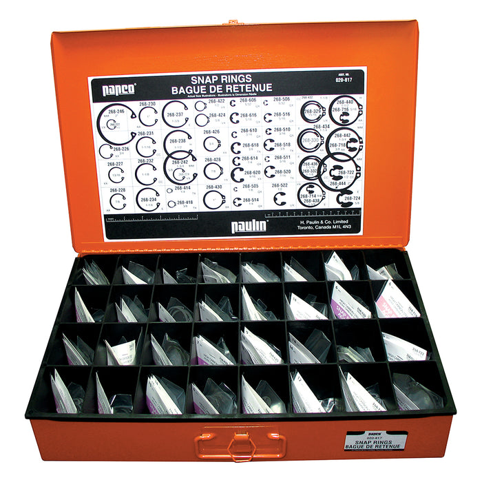 H. Paulin (680) 020-817 Papco Super Snap Ring Assortment 1 Pcs