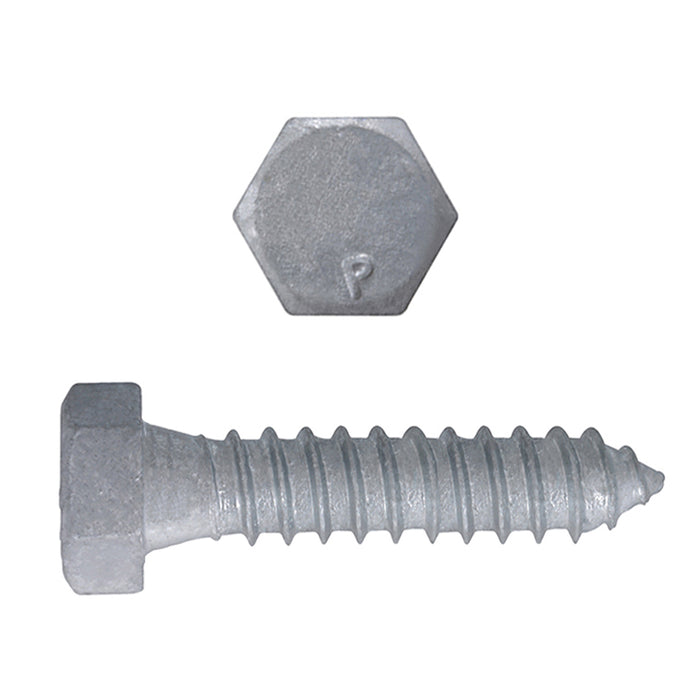 H. Paulin 854-448 Paulin 5/16" x 1-1/2" Hex Lag Bolts Steel Galvanized 100 pcs