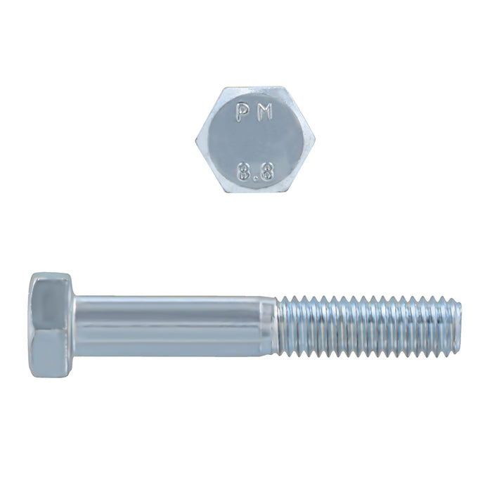 H. Paulin (680) 608-324 Paulin M8-1.25 x 50mm Metric Hex Head Cap Screws CL 8.8 Coarse Zinc DIN931 PT 100 Pcs