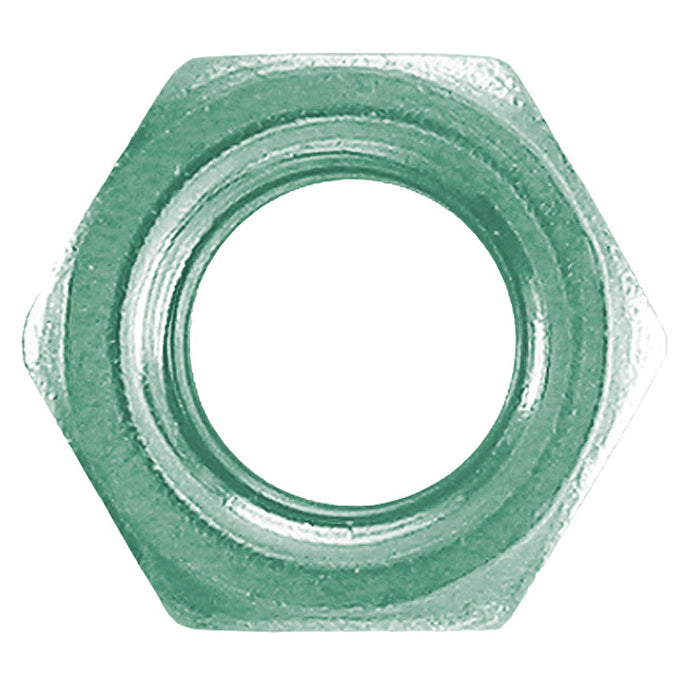 H. Paulin 024-270 Paulin M10-1.00 Metric Nuts Green Zinc 10Pcs
