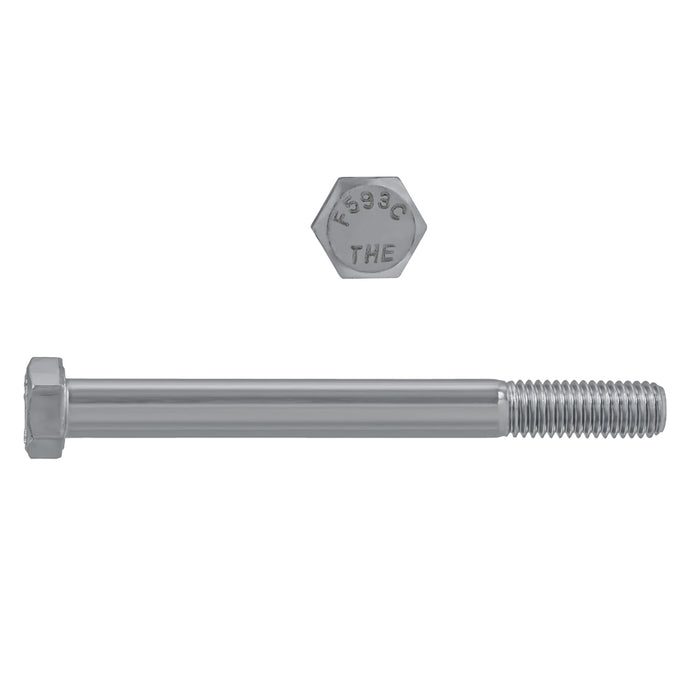 H. Paulin (680) 5000-596 Paulin 1/2"-13 x 5" Hex Head Cap Screws 18.8 Stainless UNC PT 10 Pcs