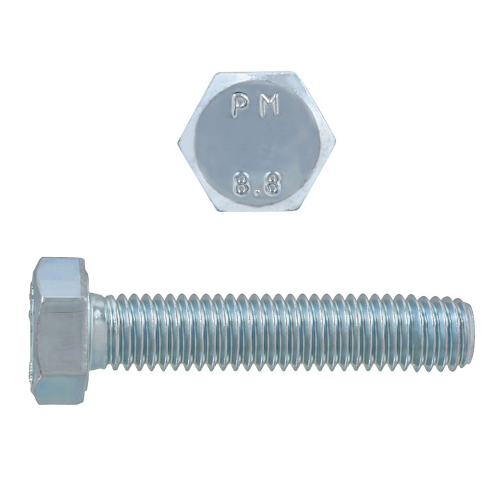 H. Paulin 608-276 Paulin M6-1.00 x 30mm Metric Hex Head Cap Screws CL 8.8 Coarse Zinc DIN933 FT 100 Pcs