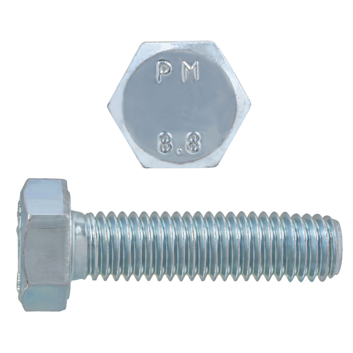 H. Paulin (680) 024-002 Paulin M4-0.70 x 16mm Metric Hex Head Cap Screws CL 8.8 Coarse Zinc DIN933 FT 16 Pcs