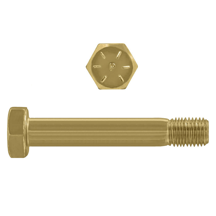 H. Paulin B079-820 Paulin 1"-8 x 8" Hex Head Cap Screws Grade 8 UNC Zinc-Yellow PT 18 Pcs