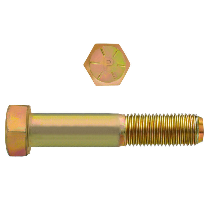 H. Paulin B080-770 Paulin 7/8"-14 x 4" Hex Head Cap Screws Grade 8 UNF Zinc-Yellow PT 45 Pcs
