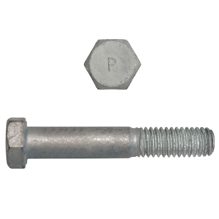 H. Paulin (680) 850-320 Paulin 1/4"-20 x 3" Hex Head Cap Screws Grade 2 UNC Galvanized PT 100 Pcs
