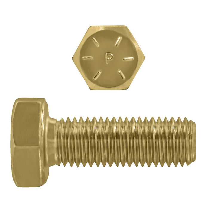 H. Paulin B079-716 Paulin 3/4"-10 x 1-3/4" Hex Head Cap Screws Grade 8 UNC Zinc-Yellow FT 120 Pcs