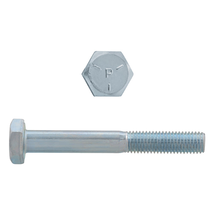 H. Paulin 023-109 Paulin 1/4"-28 x 2" Hex Head Cap Screws Grade 5 UNF Zinc PT 12 Pcs
