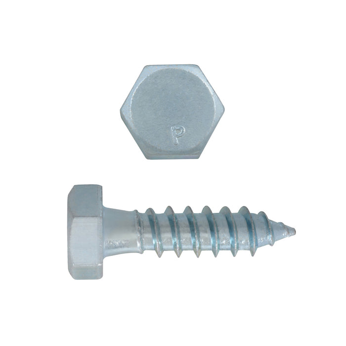 H. Paulin (680) 135-444 Paulin 5/16" x 1" Hex Lag Bolts Steel Zinc 100 pcs