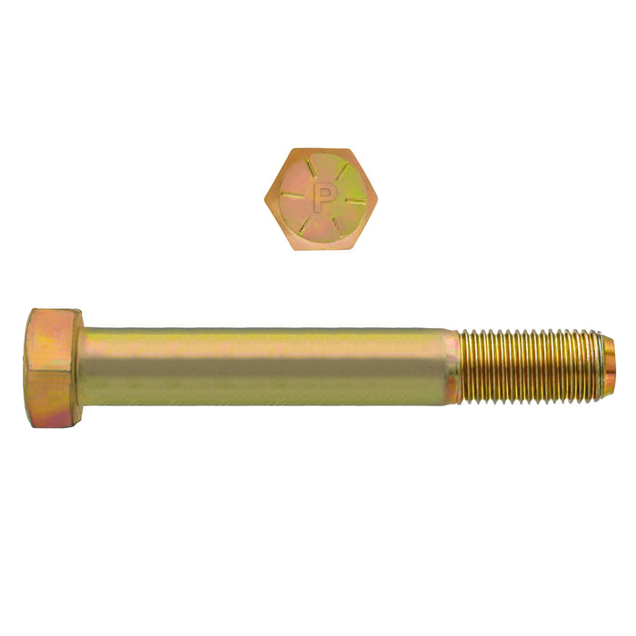 H. Paulin 080-686 Paulin 5/8"-18 x 5-1/2" Hex Head Cap Screws Grade 8 UNF Zinc-Yellow PT 25 Pcs